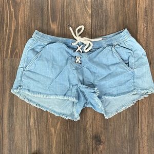 Women’s cotton “denim” shorts